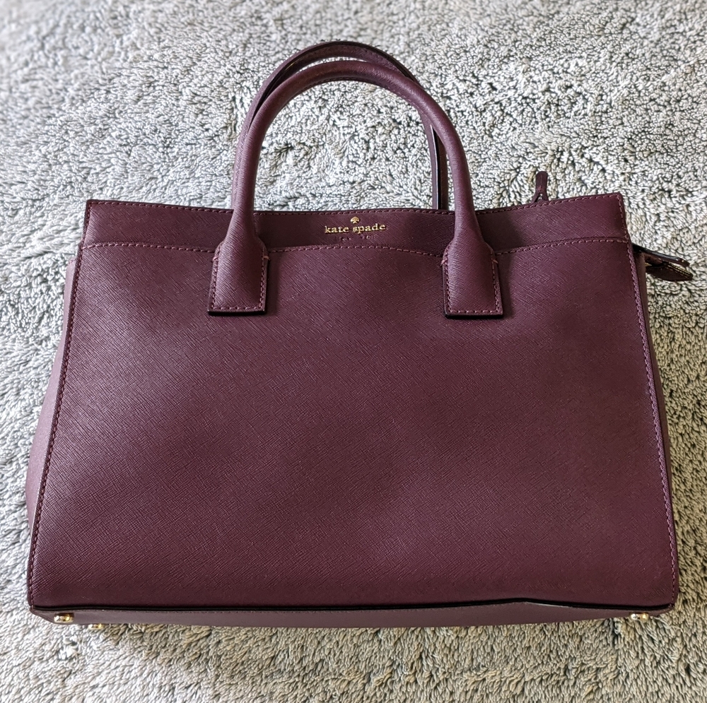 Kate Spade New York Cameron Street Candace Satchel Bag- Deep Plum